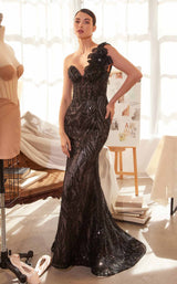 1 of 3 Andrea and Leo A1392 Black-Nude