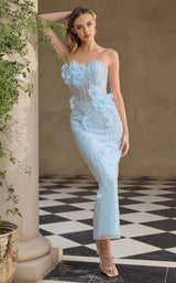 1 of 3 Andrea and Leo A1487 Light Blue