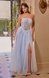 2 of 6 Andrea and Leo A1512 Light-Blue
