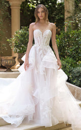 1 of 4 Andrea and Leo WL059 Off White/Nude