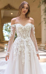 3 of 6 Andrea and Leo WL067 Off White/Nude