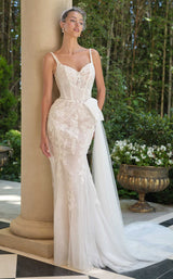 2 of 6 Andrea and Leo WL068 Off White/Nude