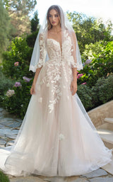 2 of 6 Andrea and Leo WL070 Off White/Nude