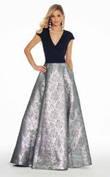 1 of 4 Ashley Lauren 1308 Black-Pewter