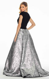 3 of 4 Ashley Lauren 1308 Black-Pewter