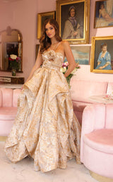 1 of 5 Ava Presley 40049 White/Gold