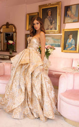 2 of 5 Ava Presley 40049 White/Gold