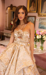 4 of 5 Ava Presley 40049 White/Gold