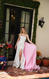 2 of 8 Ava Presley 40088 Off White/Light Pink
