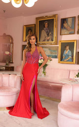 1 of 7 Ava Presley 40114 Red/Fuchsia