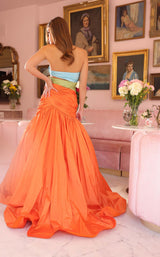 21 of 21 Ava Presley 40148 Aqua/Green/Orange