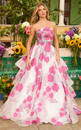 4 of 9 Ava Presley 42292 White/Hot Pink