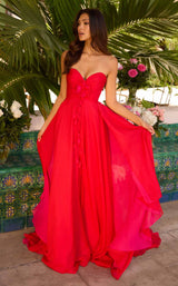 1 of 7 Ava Presley 42317 Red/Hot Pink