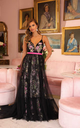 1 of 7 Ava Presley 47013 Black Multi