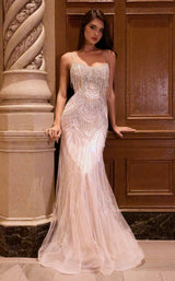 5 of 7 LaDivine CD866 Silver/Nude