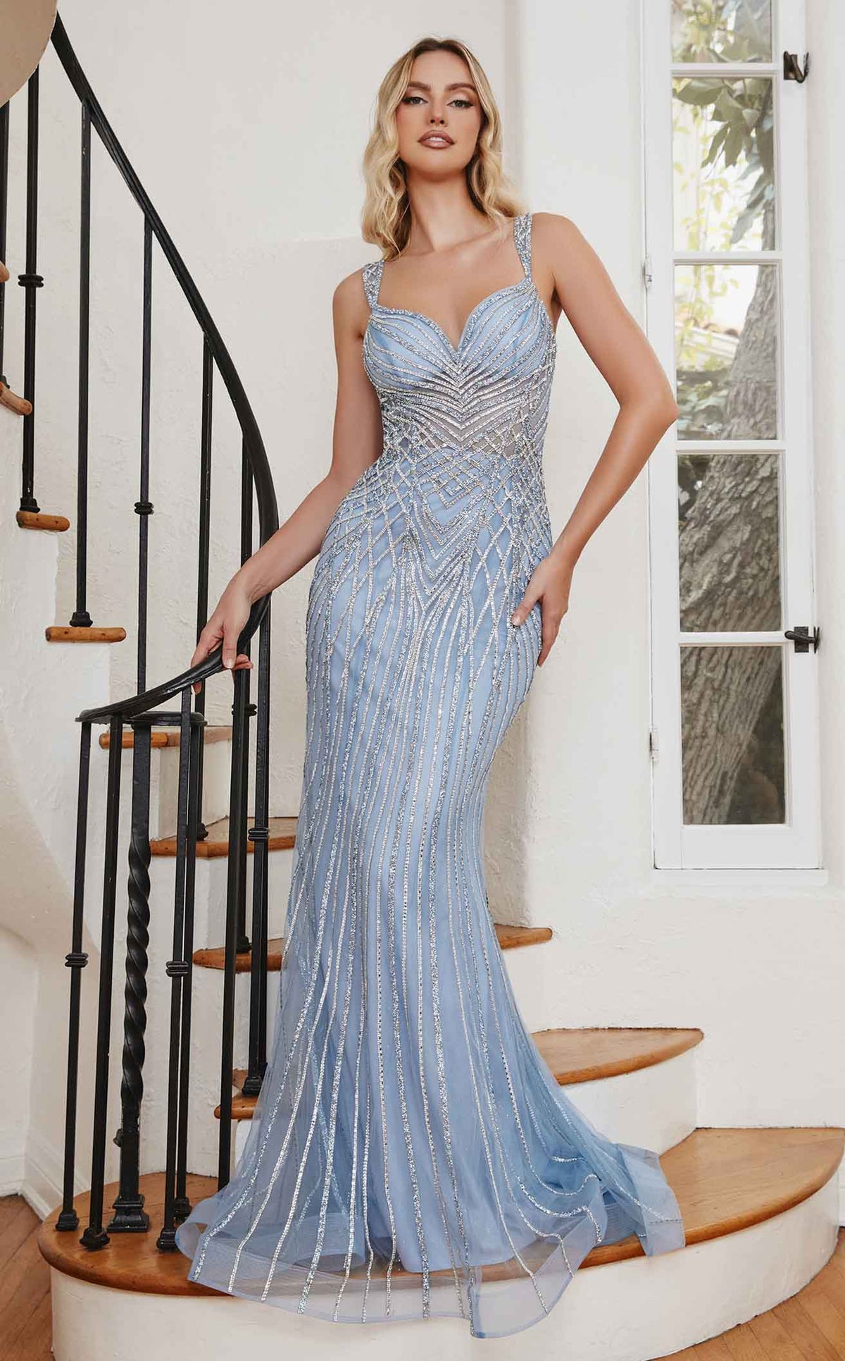 slim fit dress slacks Two Pieces Beaded Sparkly Vintage For Teens Ball Gown Prom Dresses. DB –  AlineBridal main image 0