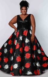 1 of 2 Sydneys Closet CE2204 Black Floral