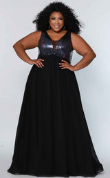 1 of 2 Sydneys Closet CE2205 Multi Black