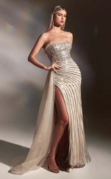 2 of 5 LaDivine CD991 Silver/Nude