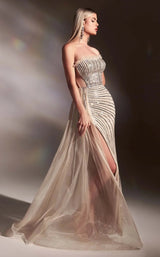 4 of 5 LaDivine CD991 Silver/Nude