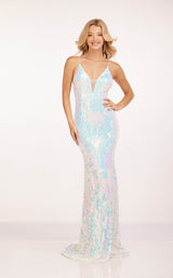 1 of 4 Cecilia Couture 2202 White Iridescent