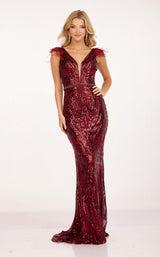 1 of 4 Cecilia Couture 2206 Burgundy