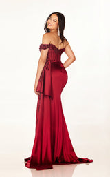 17 of 19 Cecilia Couture 2608 Burgundy