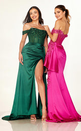 10 of 19 Cecilia Couture 2608 Emerald&Fuchsia