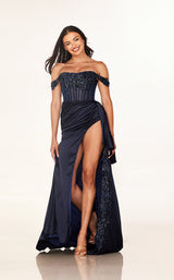 8 of 19 Cecilia Couture 2608 Navy