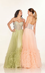 5 of 5 Cecilia Couture 2617 Sage&Peach