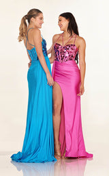 4 of 5 Cecilia Couture 2630 Turquoise&Pink