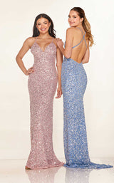 19 of 21 Cecilia Couture 2640 Lavender&Dusty-Blue