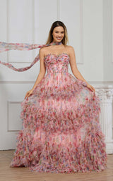 4 of 7 Cecilia Couture 8004 Peach
