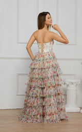5 of 8 Cecilia Couture 8005 Pastel Floral Print