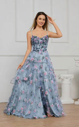 3 of 3 Cecilia Couture 8012 Iris Blue