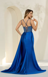 2 of 4 Cecilia Couture 8025 Royal Blue