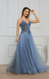 1 of 3 Cecilia Couture 8027 Slate Blue