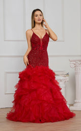 3 of 5 Cecilia Couture 8029 Red