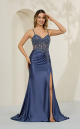 1 of 3 Cecilia Couture 8030 Slate Blue