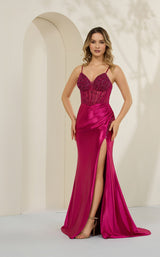 3 of 4 Cecilia Couture 8031 Fuchsia