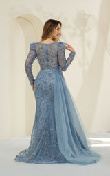 2 of 2 Cecilia Couture 8041 Dusty Blue