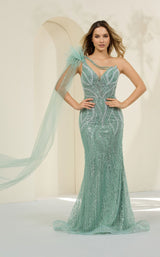 1 of 3 Cecilia Couture 8044 Teal