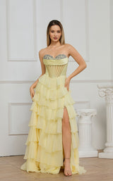 1 of 4 Cecilia Couture 8057 Yellow