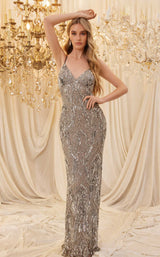 2 of 8 Chandelier 30086 Grey/Pearl