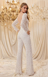 2 of 2 Chandelier 30114 Jumpsuit-White/White