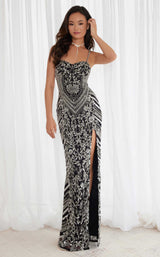 1 of 4 Chandelier 30129 Black/Silver