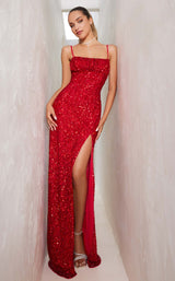 1 of 4 Chandelier 30158 Red