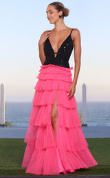 1 of 4 Chandelier 30202 Black/Hot Pink