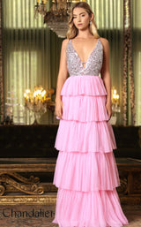 3 of 3 Chandelier 30242 Pretty Pink/Silver