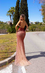 2 of 2 Chic and Holland AR330262 Red/Nude